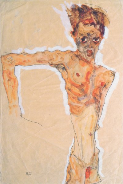 Selbstbildnis von Egon Schiele